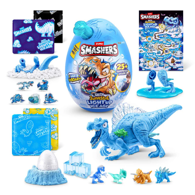 Zuru Smashers Dino Ice Age Light Up Mega Yllätysmuna ja 25 Yllätystä - Image 3