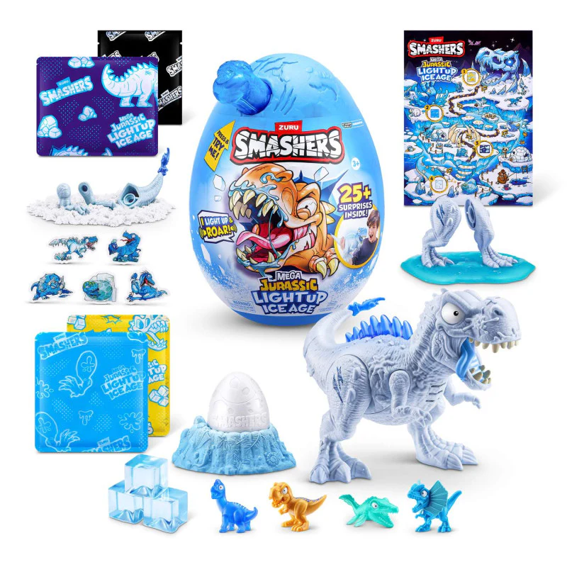 Zuru Smashers Dino Ice Age Light Up Mega Yllätysmuna ja 25 Yllätystä - Image 4