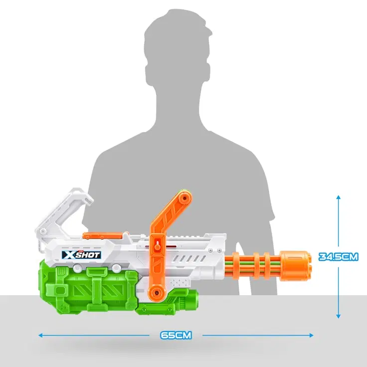 ZURU X-Shot Fast-Fill Hydro Cannon Vesipyssy - Image 5