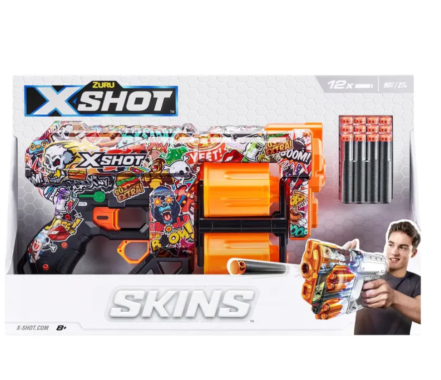 Zuru X-shot SKINS Dread Dart Blaster Vaahtomuoviammusase Lajitelma - Image 4