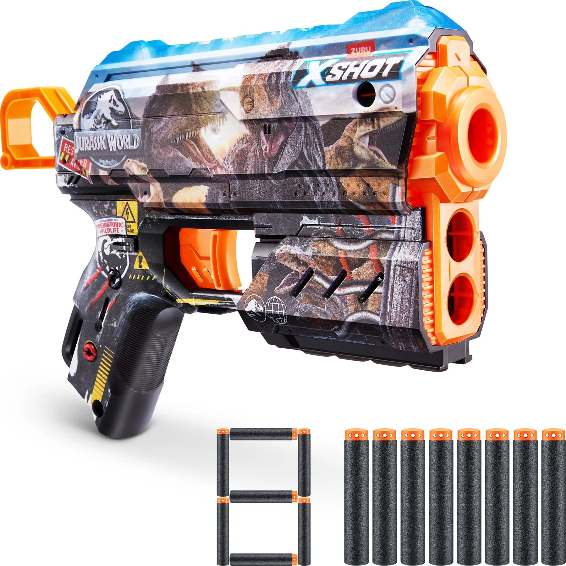 ZURU X-Shot Skins Jurassic World Vaahtoammusase ja Ammukset - Image 2
